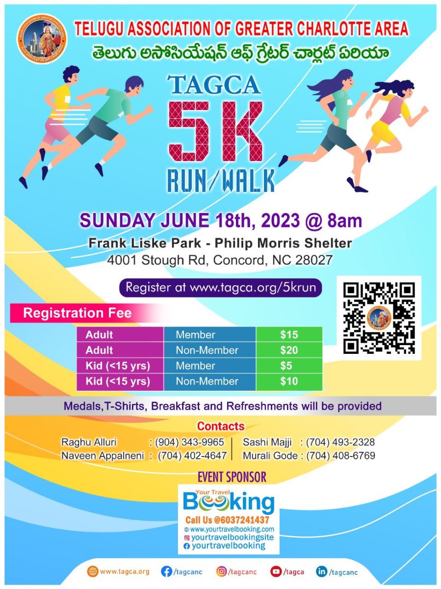 tagca-5k-run-details-telugu-association-of-greater-charlotte-area